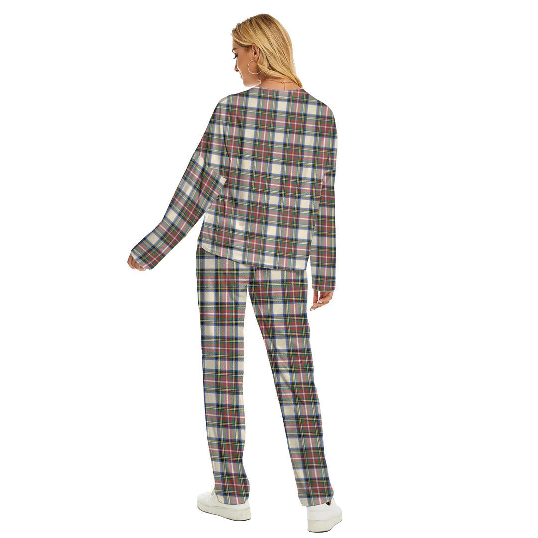 Stewart Dress Ancient Tartan Plaid Women's Pajama Suit