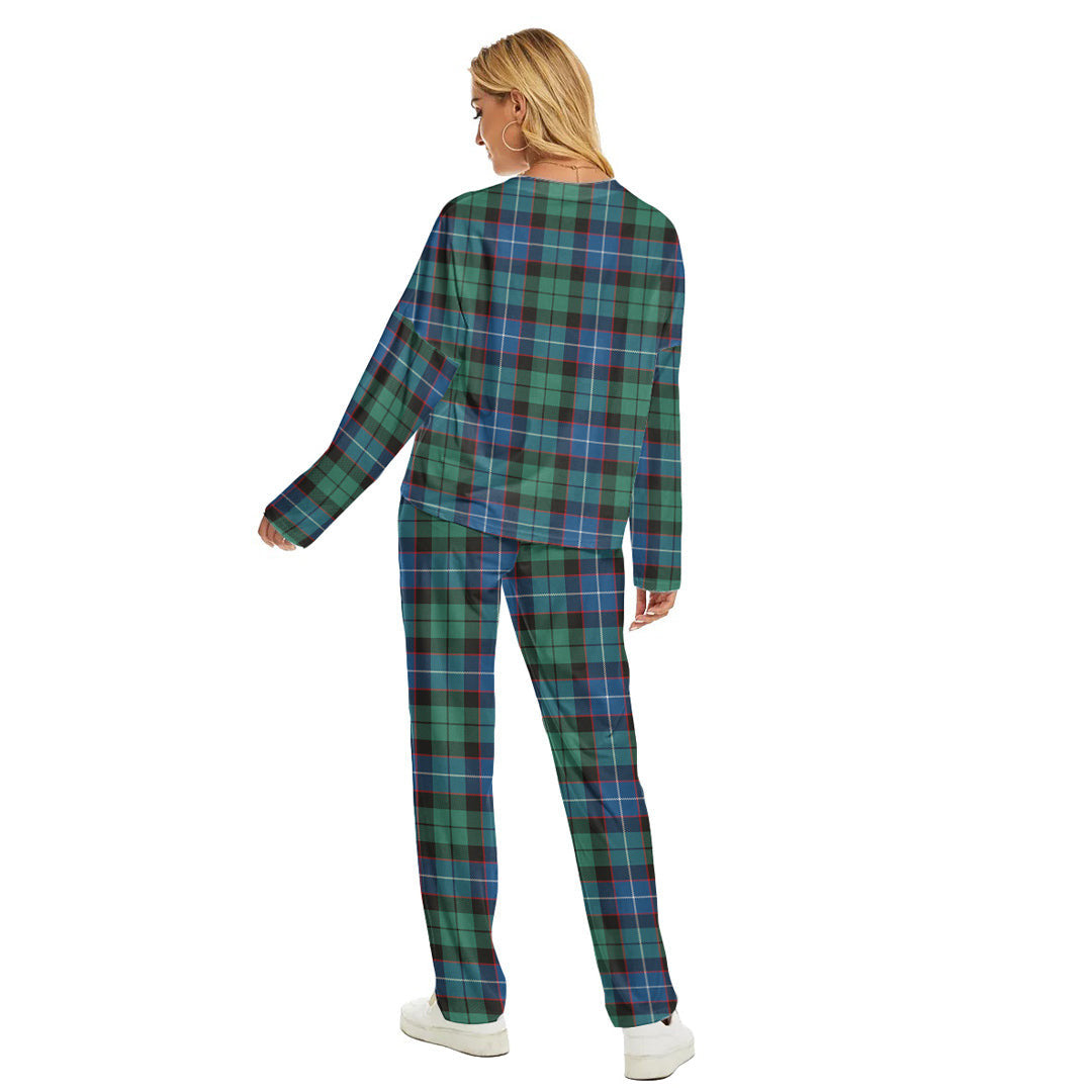 Hunter Ancient Tartan Plaid Women's Pajama Suit