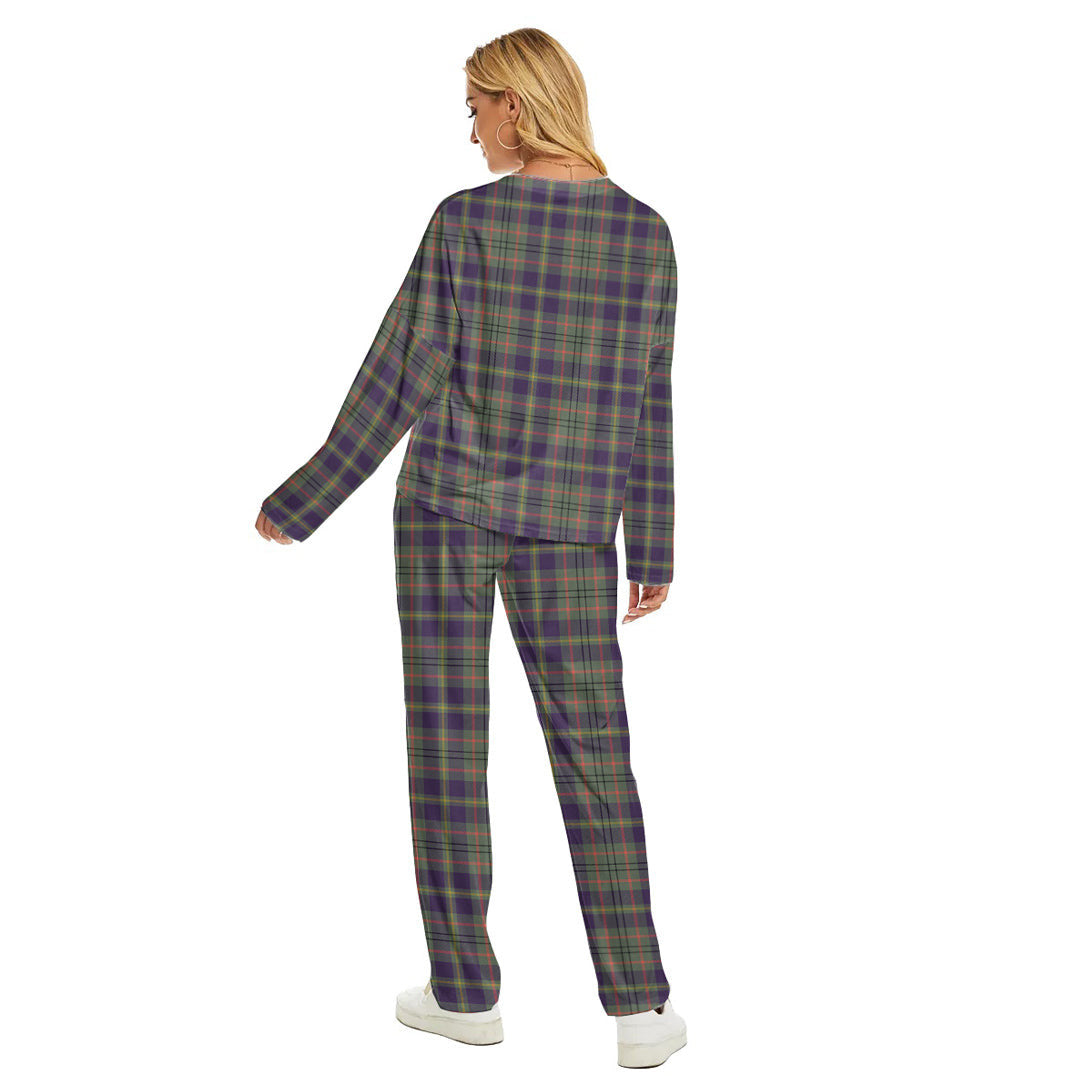 Taylor Weathered Tartan Plaid Women's Pajama Suit