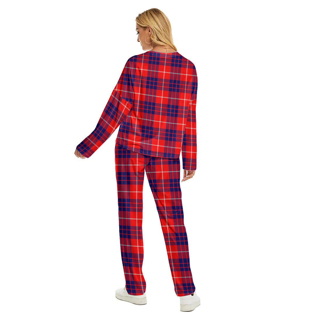 Hamilton Modern Tartan Plaid Women's Pajama Suit