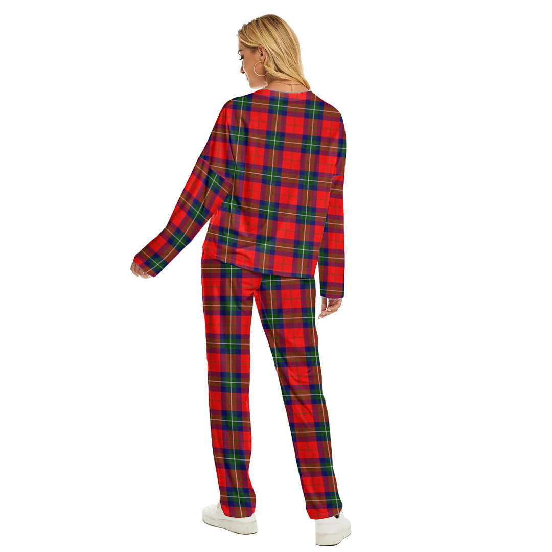 Ruthven Modern Tartan Plaid Women's Pajama Suit