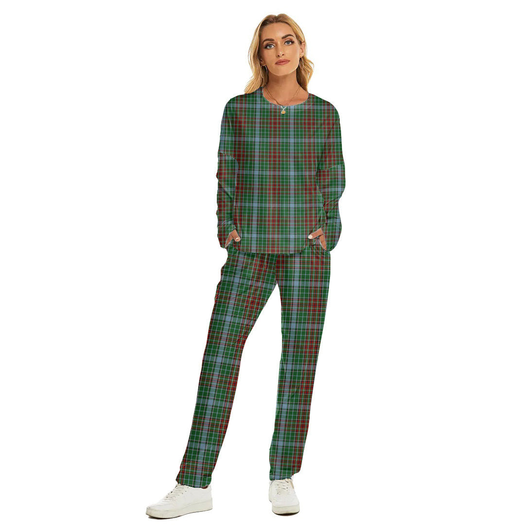 Gayre Tartan Plaid Women's Pajama Suit
