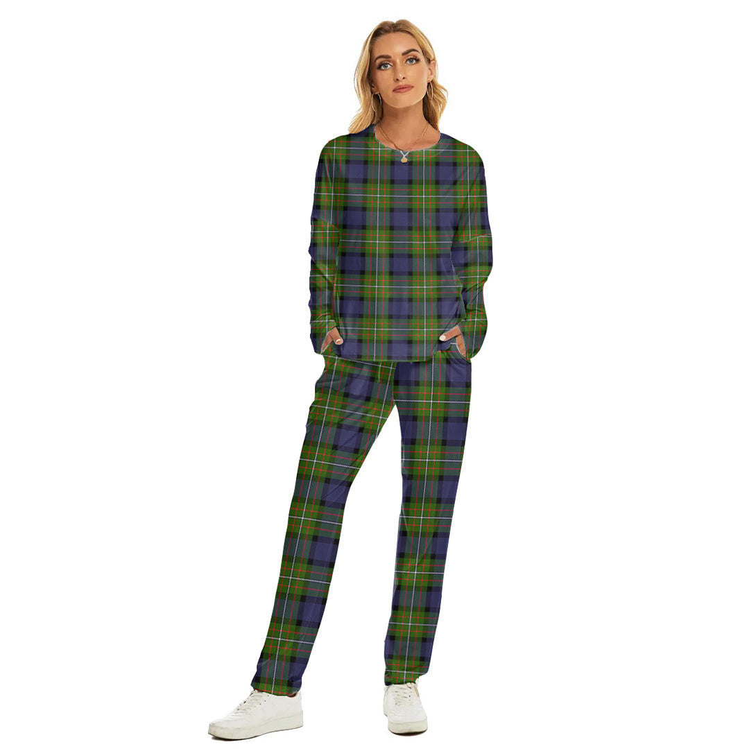 Fergusson Modern Tartan Plaid Women's Pajama Suit