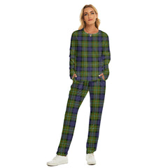 Fergusson Modern Tartan Plaid Women's Pajama Suit