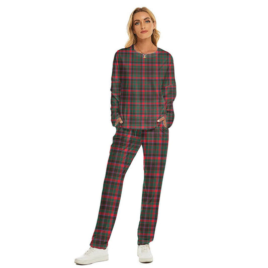 Cumming Hunting Modern Tartan Plaid Women's Pajama Suit