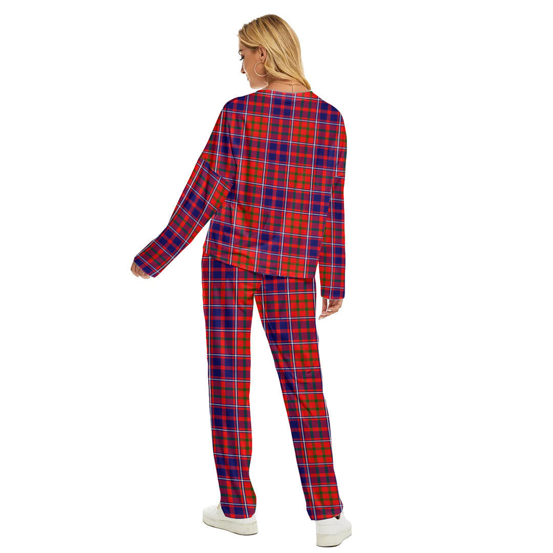 Cameron of Lochiel Modern Tartan Plaid Women's Pajama Suit