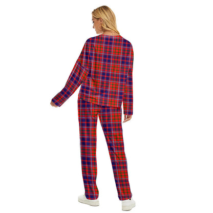 Cameron of Lochiel Modern Tartan Plaid Women's Pajama Suit