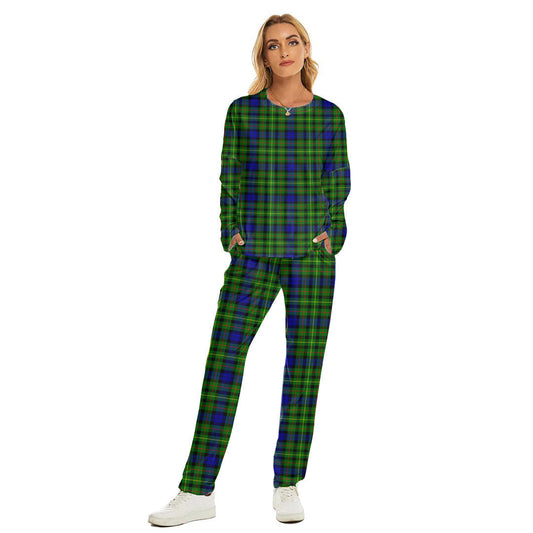 Rollo Modern Tartan Plaid Women's Pajama Suit