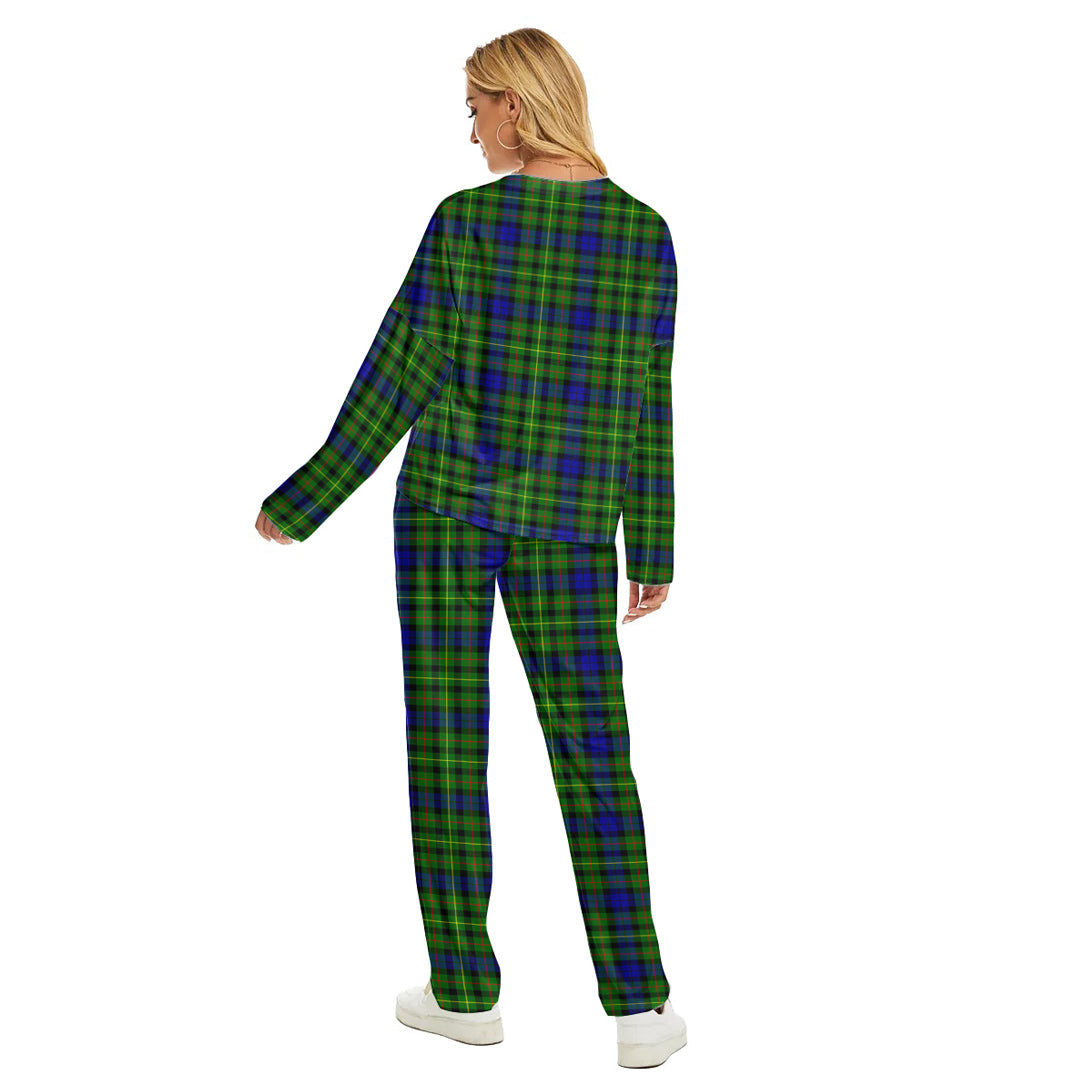 Rollo Modern Tartan Plaid Women's Pajama Suit