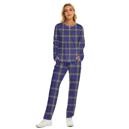 Kinnaird Tartan Plaid Women's Pajama Suit