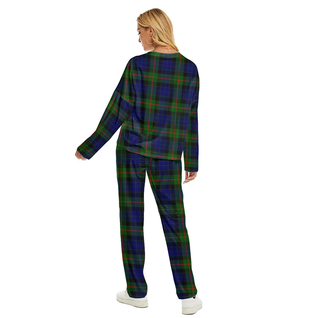 Gunn Modern Tartan Plaid Women's Pajama Suit