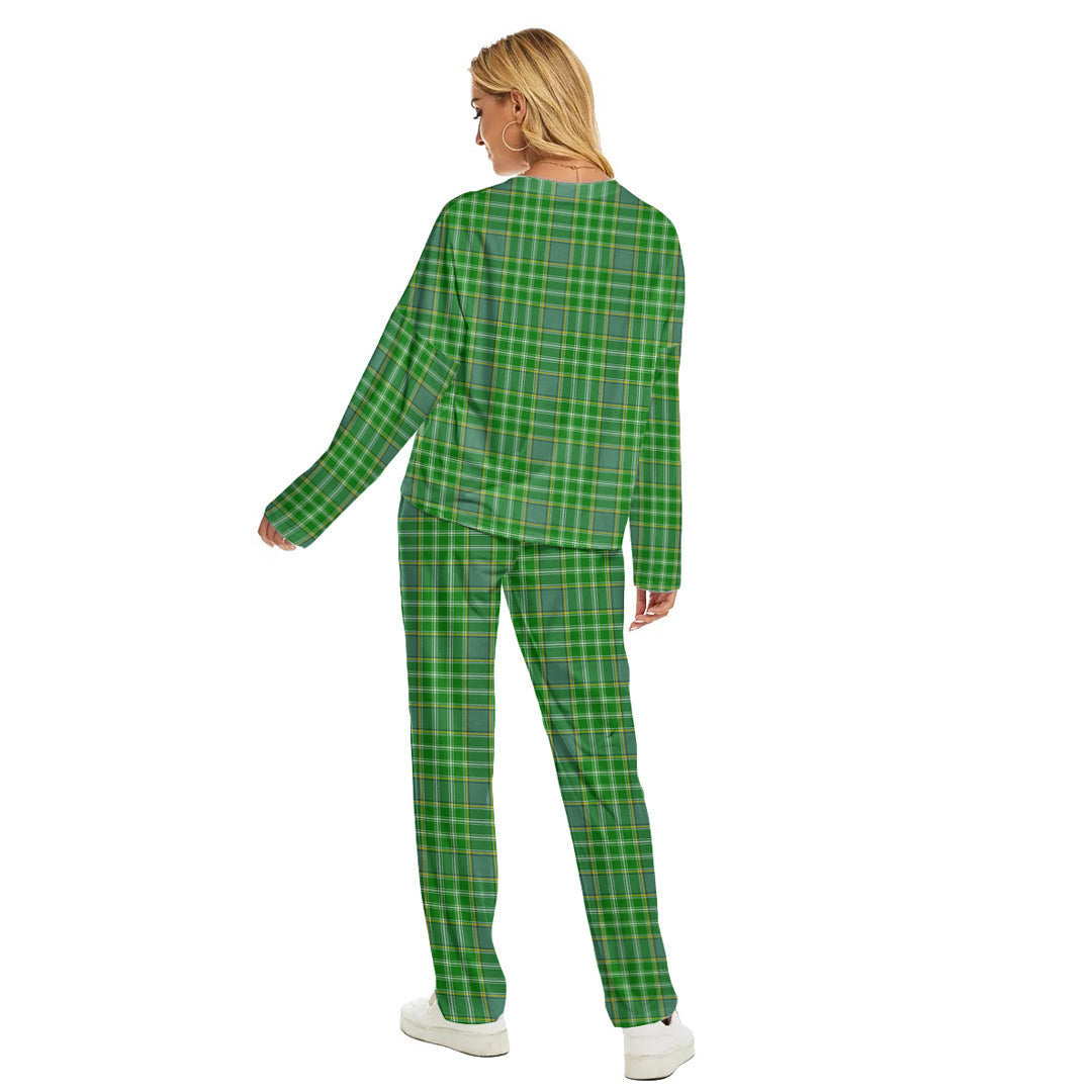 Currie Tartan Plaid Women's Pajama Suit