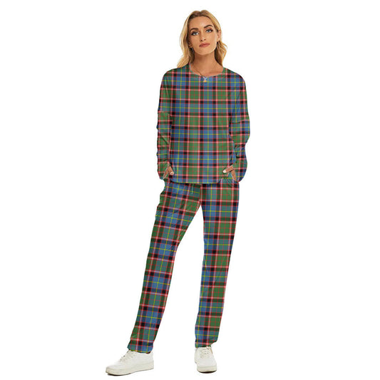 Stirling Bannockburn District Tartan Plaid Women's Pajama Suit