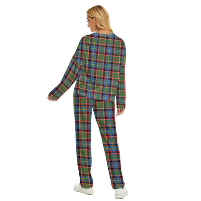 Stirling Bannockburn District Tartan Plaid Women's Pajama Suit