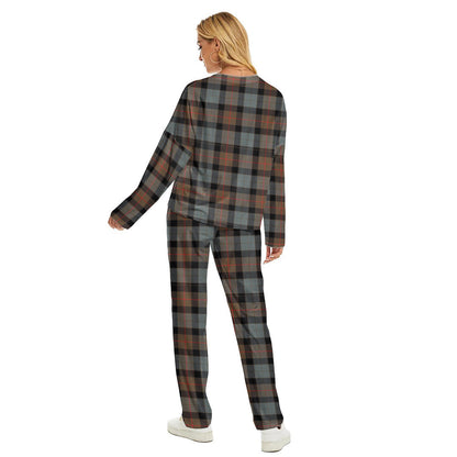 Gunn Weathered Tartan Plaid Women's Pajama Suit