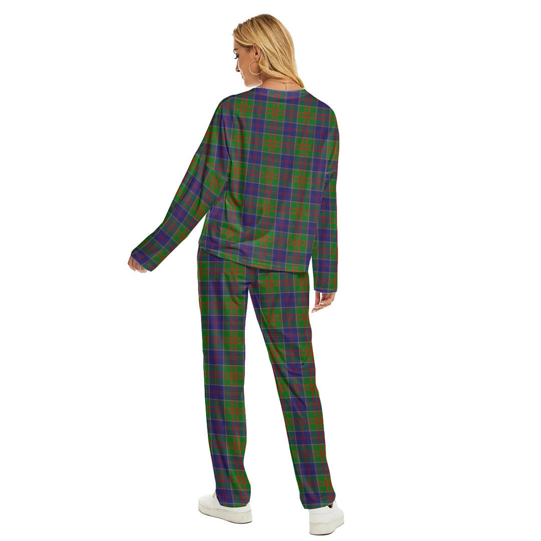 Stewart of Appin Hunting Modern Tartan Plaid Women's Pajama Suit
