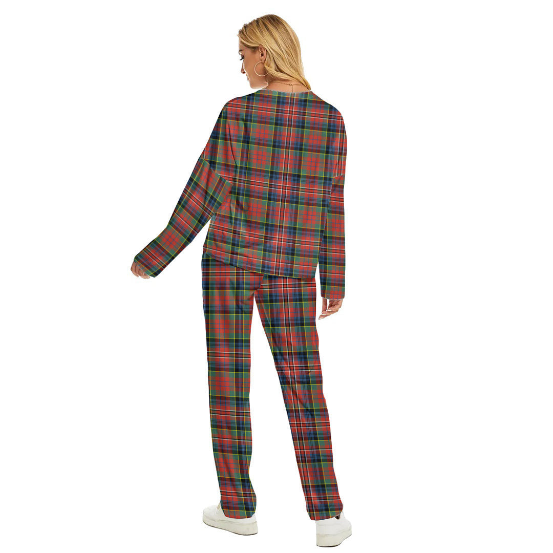 MacPherson Ancient Tartan Plaid Women's Pajama Suit