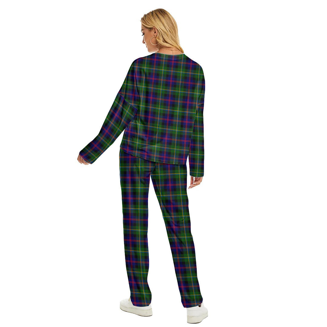 Malcolm Modern Tartan Plaid Women's Pajama Suit