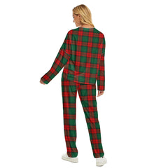 Stewart Atholl Modern Tartan Plaid Women's Pajama Suit