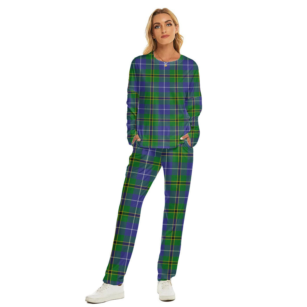 Turnbull Hunting Tartan Plaid Women's Pajama Suit