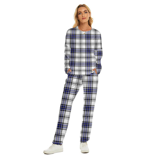 Hannay Modern Tartan Plaid Women's Pajama Suit