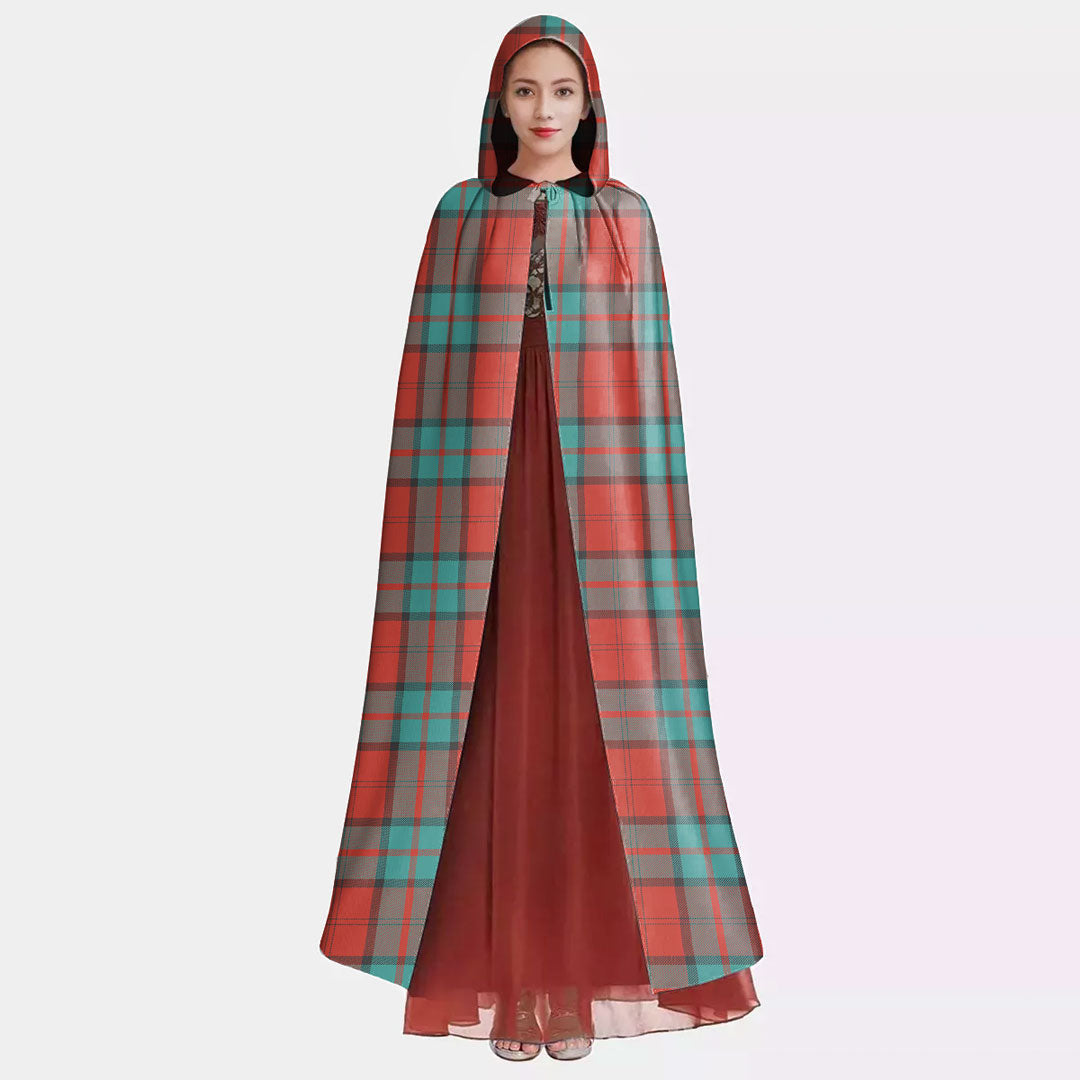 Dunbar Ancient Tartan Plaid Hooded Cloak