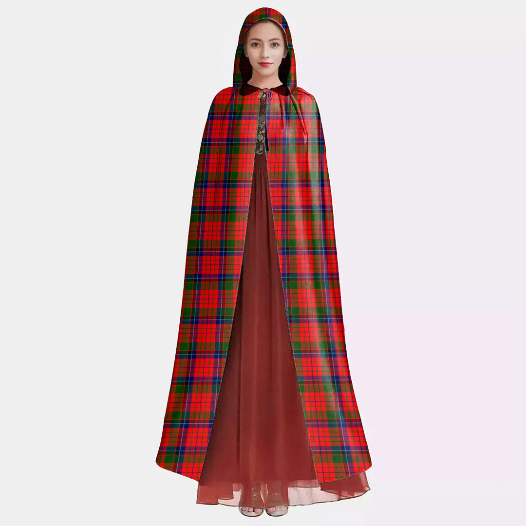 Nicolson Modern Tartan Plaid Hooded Cloak