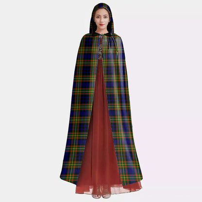 Clelland Modern Tartan Plaid Hooded Cloak