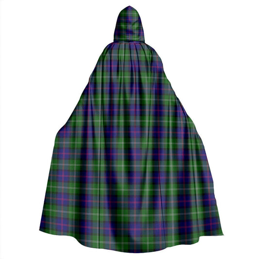 MacThomas Modern Tartan Plaid Hooded Cloak