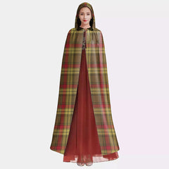 MacMillan Old Weathered Tartan Plaid Hooded Cloak