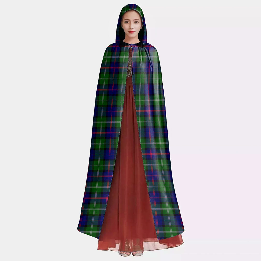 MacThomas Modern Tartan Plaid Hooded Cloak