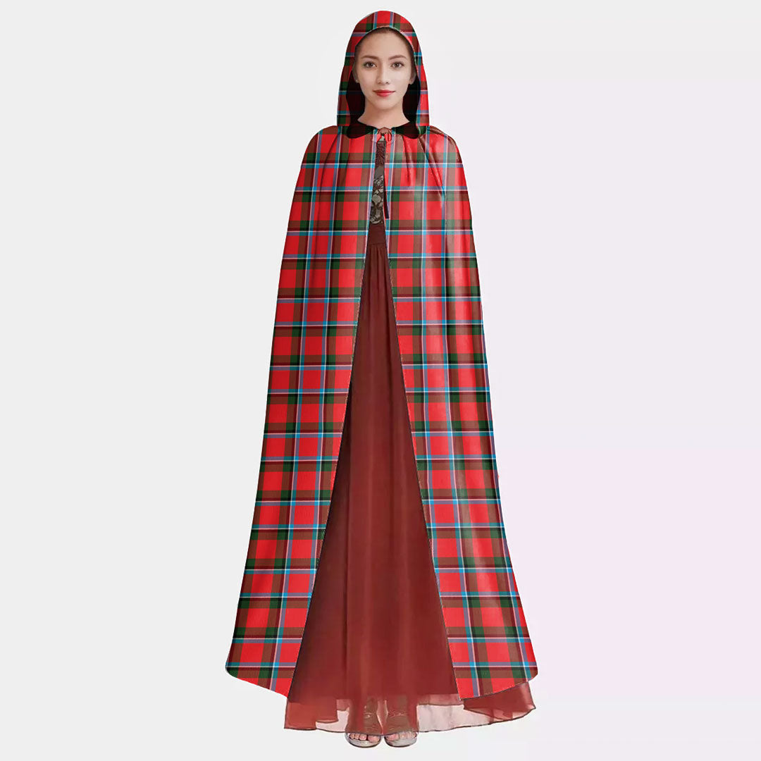 Sinclair Modern Tartan Plaid Hooded Cloak