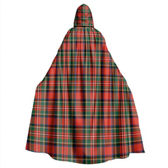 Stewart Royal Modern Tartan Plaid Hooded Cloak