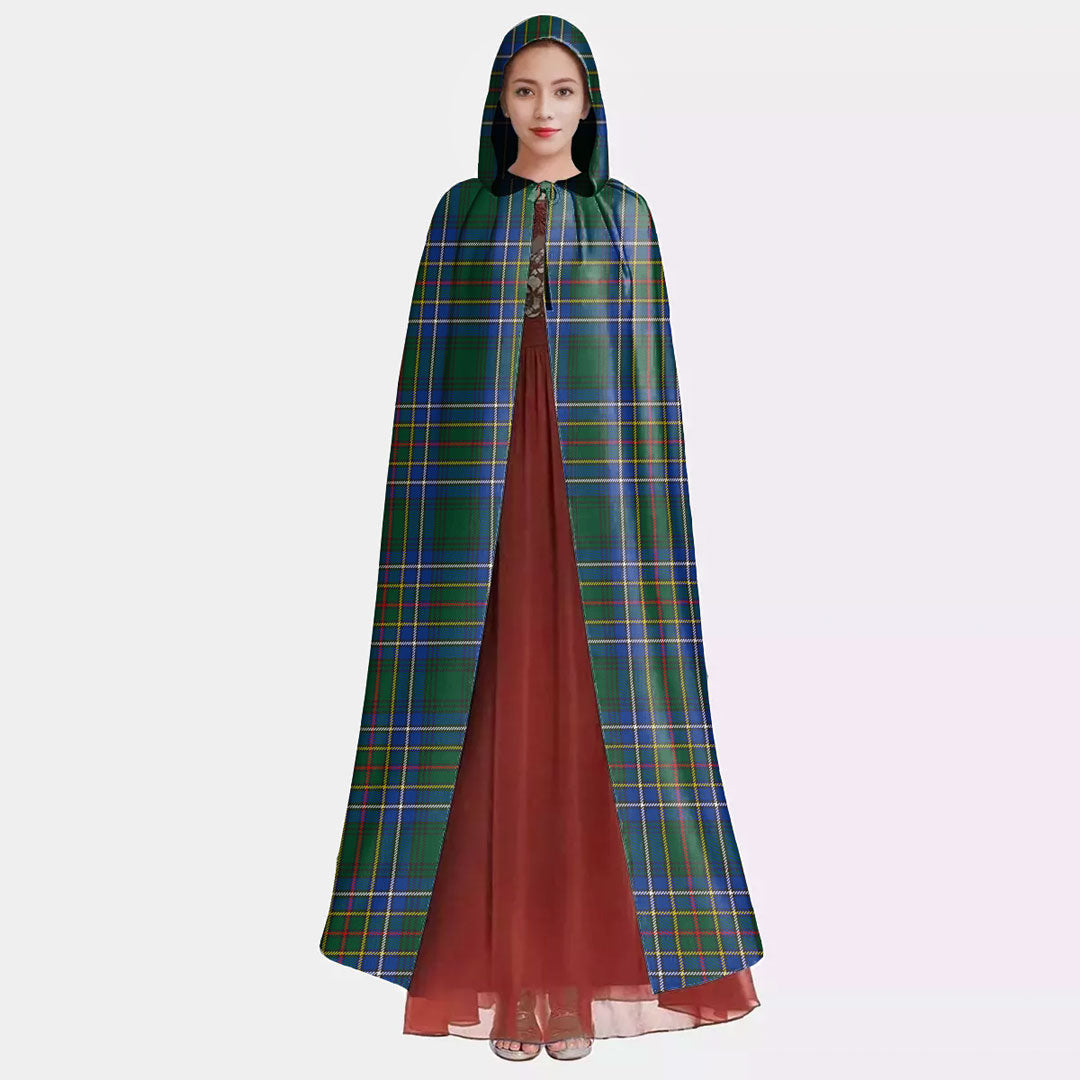 Cockburn Ancient Tartan Plaid Hooded Cloak