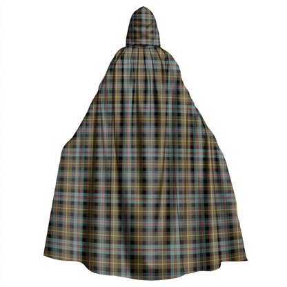 Farquharson Weathered Tartan Plaid Hooded Cloak