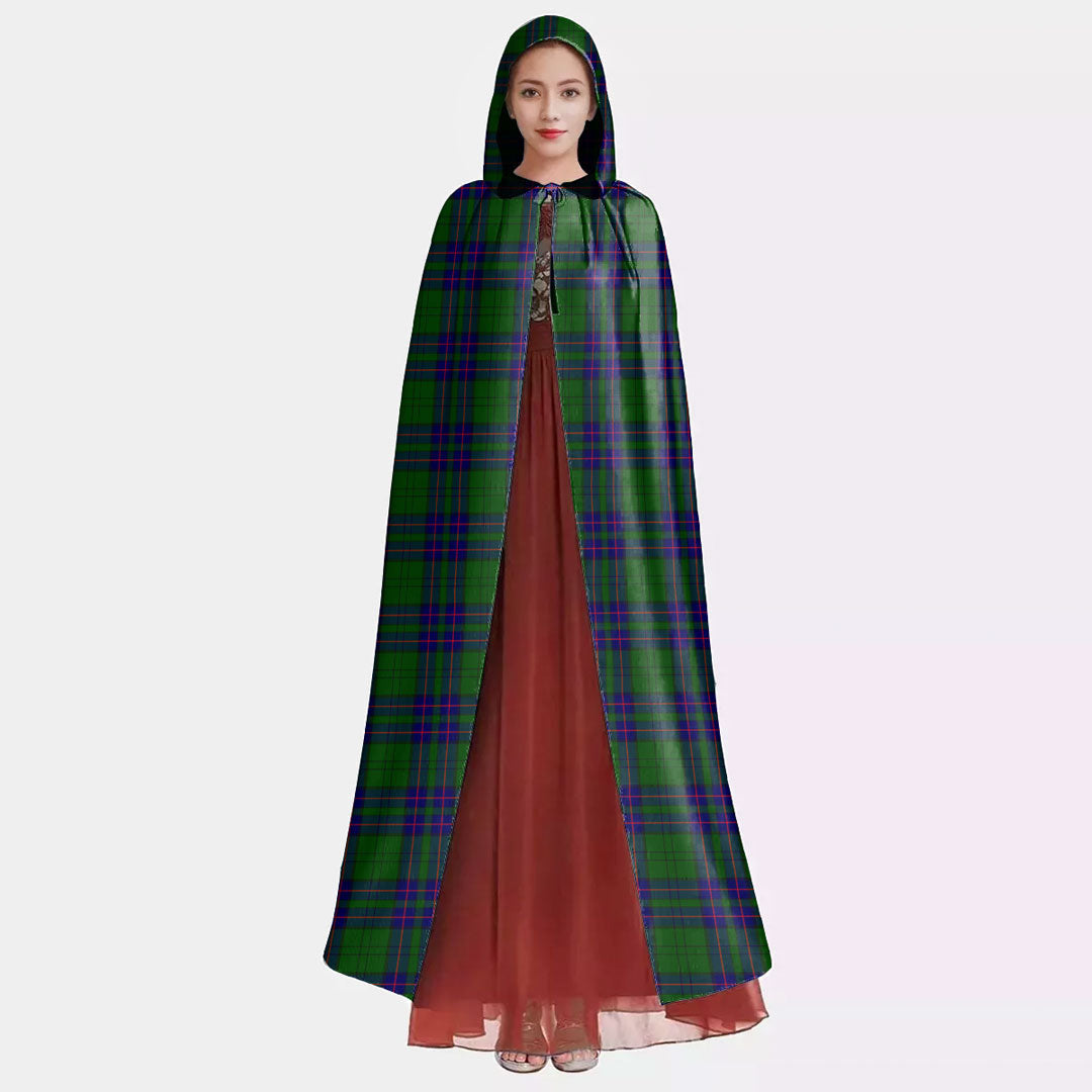 Lockhart Modern Tartan Plaid Hooded Cloak