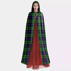 Leslie Hunting Tartan Plaid Hooded Cloak