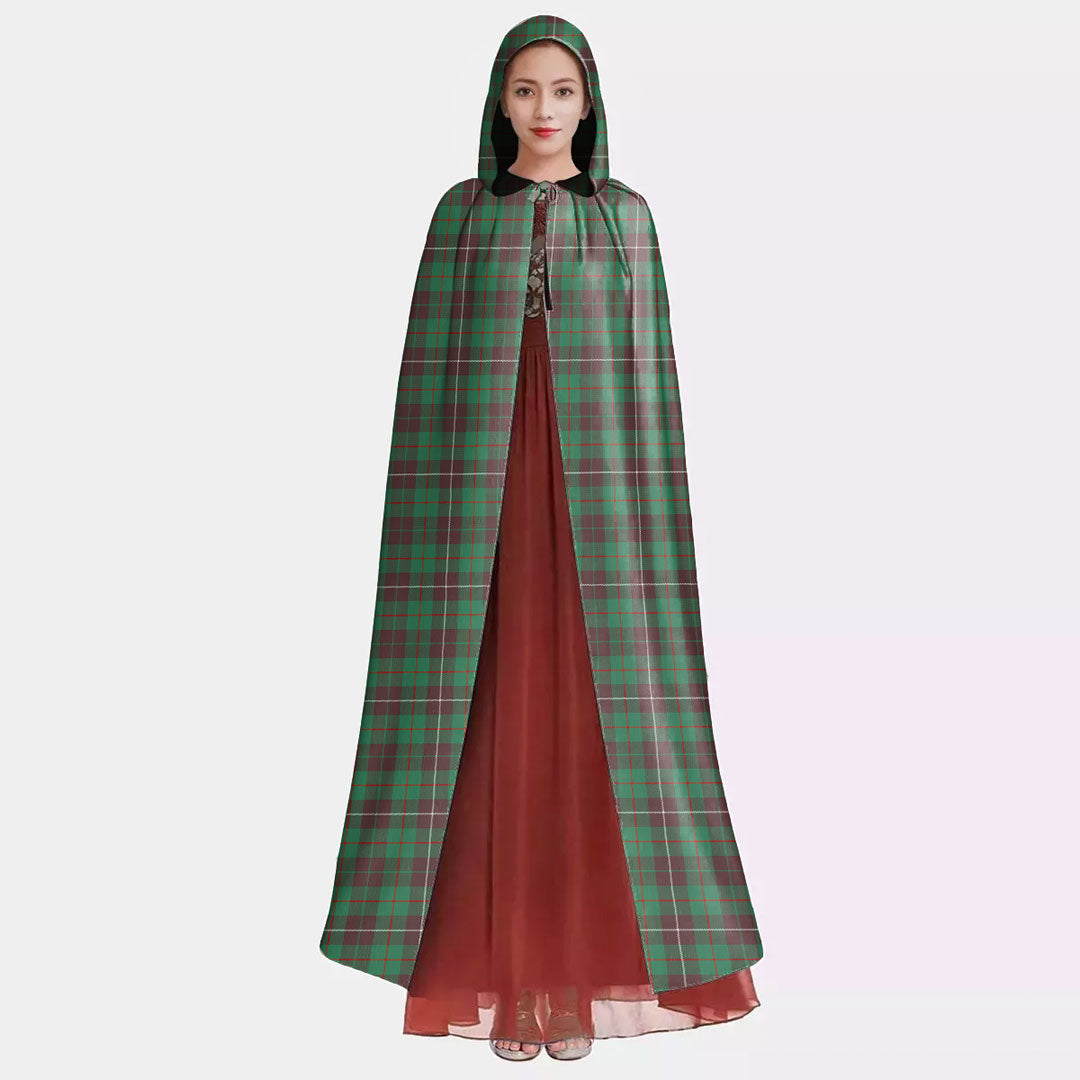 MacKinnon Hunting Ancient Tartan Plaid Hooded Cloak