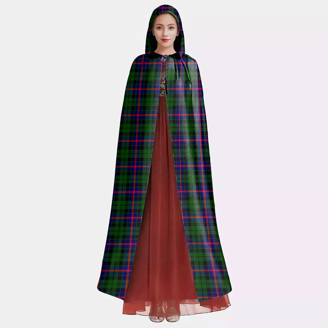 Morrison Modern Tartan Plaid Hooded Cloak