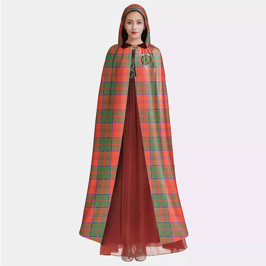 Grant Ancient Tartan Crest Hooded Cloak