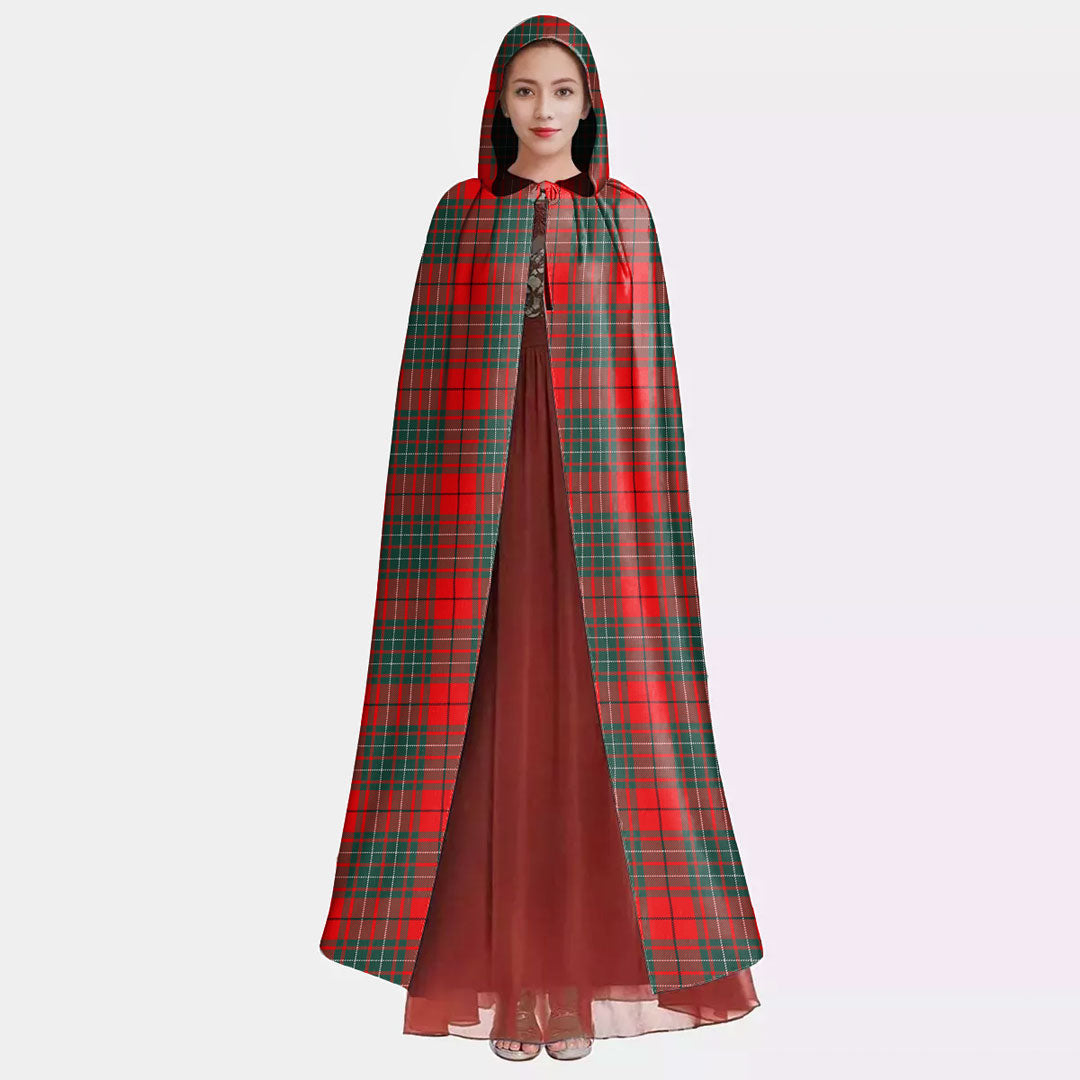 Cumming Modern Tartan Plaid Hooded Cloak