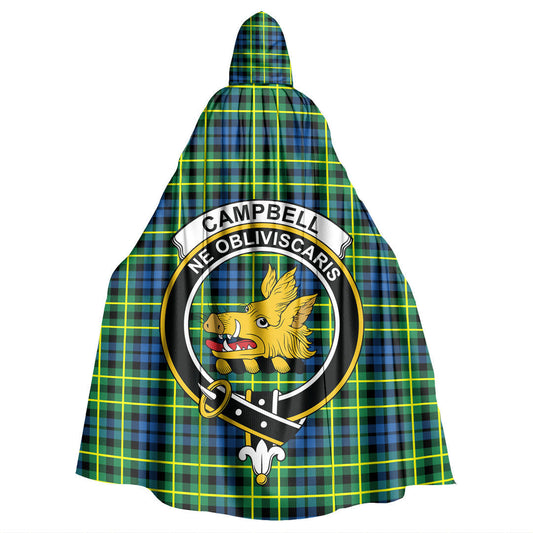 Campbell of Breadalbane Ancient Tartan Crest Hooded Cloak