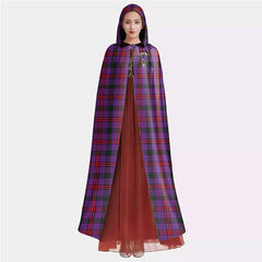 Montgomery Modern Tartan Crest Hooded Cloak