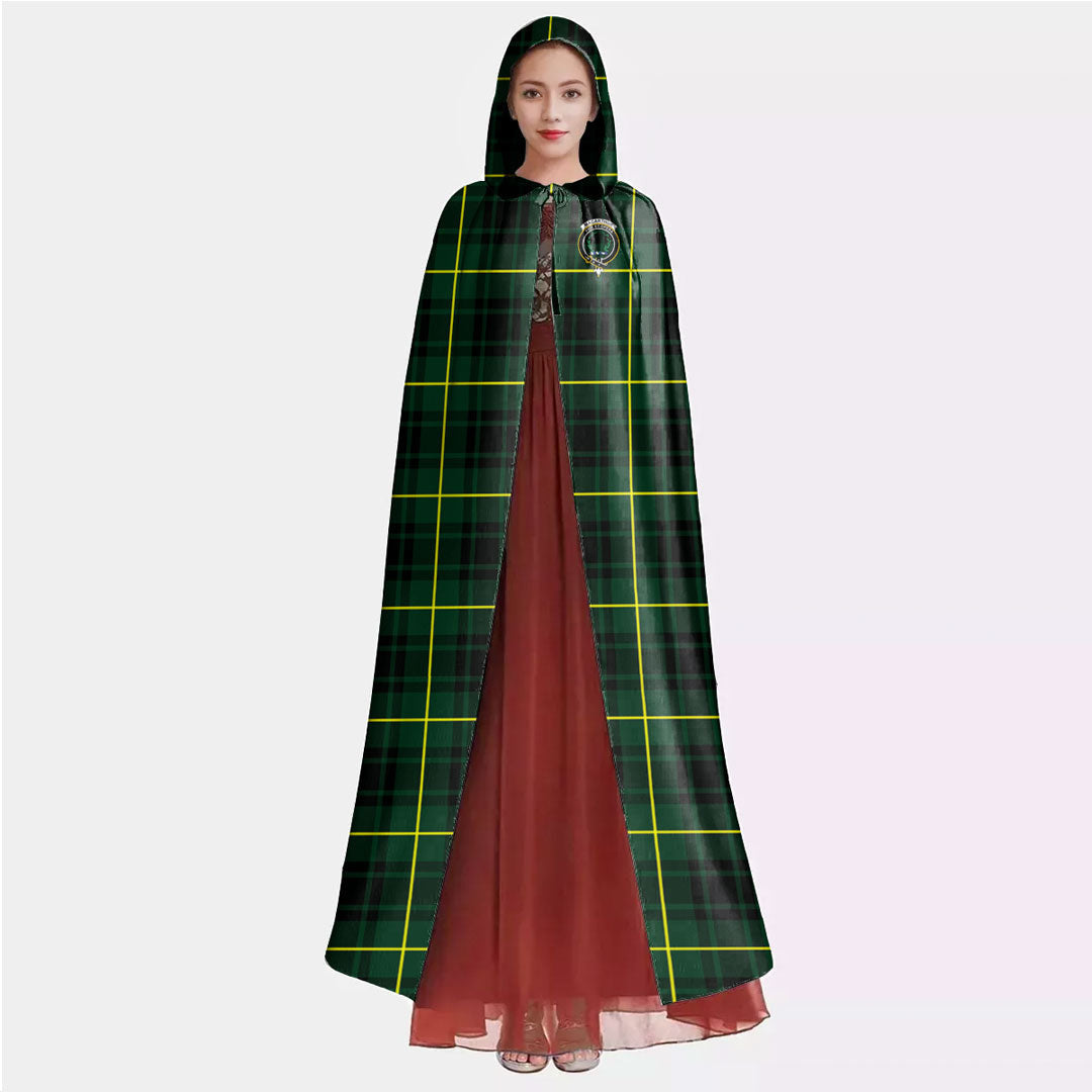 MacArthur Modern Tartan Crest Hooded Cloak