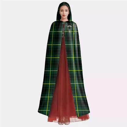 MacArthur Modern Tartan Crest Hooded Cloak