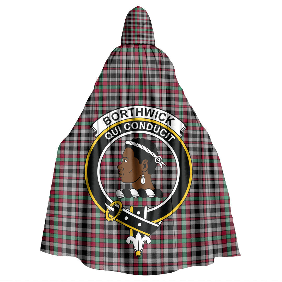 Borthwick Ancient Tartan Crest Hooded Cloak