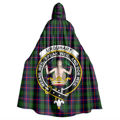 Urquhart Modern Tartan Crest Hooded Cloak