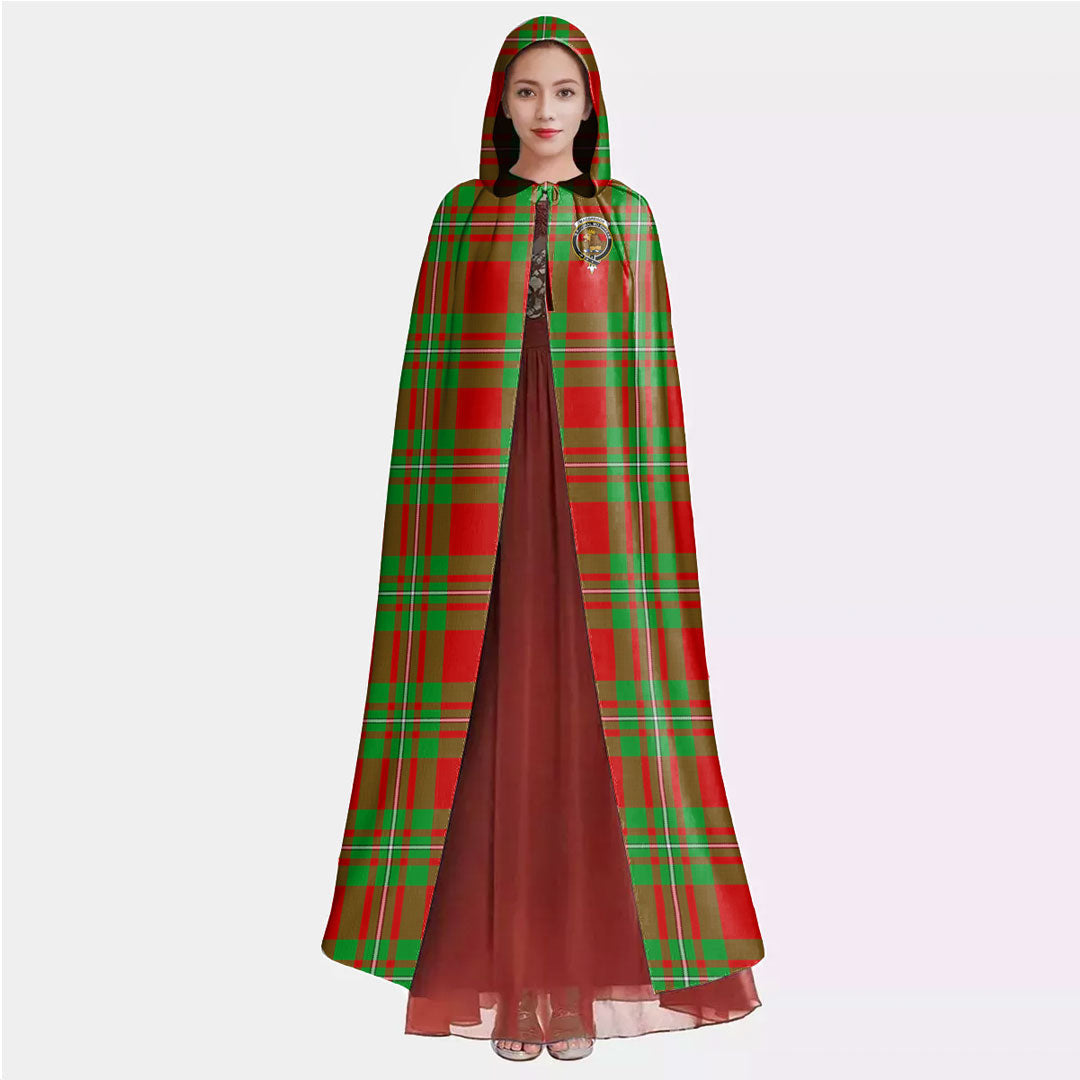 MacGregor Modern Tartan Crest Hooded Cloak