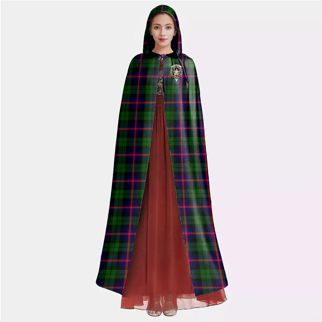 Urquhart Modern Tartan Crest Hooded Cloak