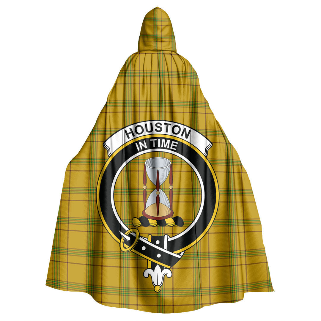 Houston Tartan Crest Hooded Cloak